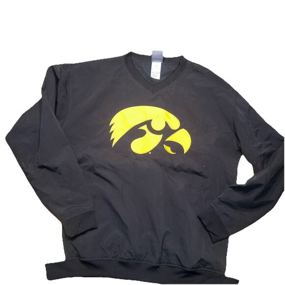 Iowa Hawkeyes Pullover Windbreaker Size Large Tiger hawk - Picture 1 of 5